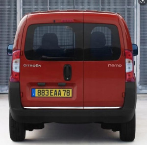 Citroen NEMO - Listwy CHROM na tylne drzwi