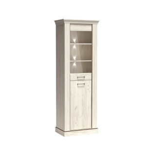 Witryna Stojąca Barek + LED ANDROMEDA KRAFT BIAŁY