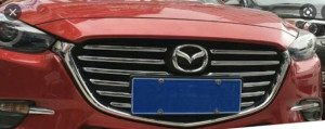 Mazda 3 III HB / Sedan - Listwy CHROM na Grill