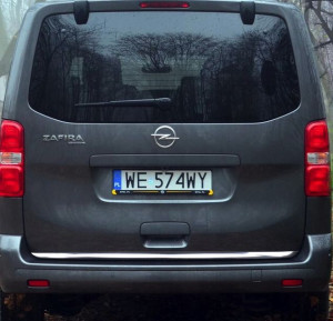 Opel ZAFIRA Life 2019+ Listwa CHROM na Klapę