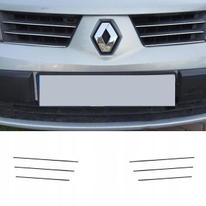 Renault SCENIC II - LISTWY chromowane GRILL CHROM