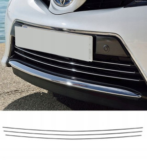 Toyota AURIS II FL - Listwy CHROM GRILL atrapa