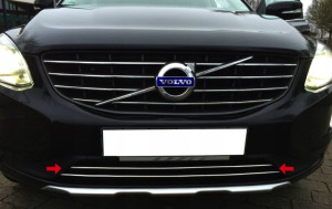 VOLVO V60 - Listwy CHROM GRILL atrapa Tuning