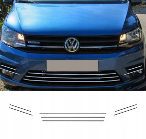 VW CADDY IV 4 - Listwy CHROM GRILL Zderzak Atrapa