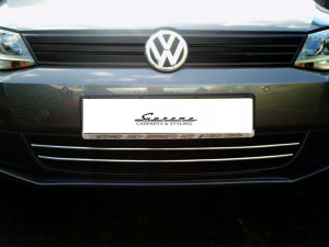 VW Jetta 6 VI 10-14 - Listwy CHROM na GRILL atrapa