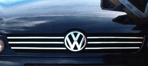 VW POLO - Listwy CHROM GRILL atrapa Tuning