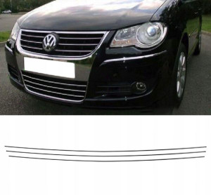 VW TOURAN Caddy 1T1 1T2 Listwy CHROM GRILL atrapa