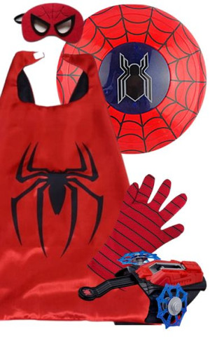 Strój  Peleryna Tarcza Wyrzutnia Spiderman