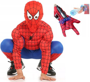 Strój Spiderman z wyrzutnią - 134-140