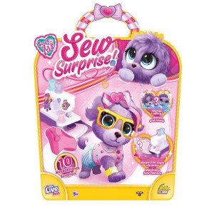 Little Live Pets 30173 Sew Surprise Zwierzaczek fioletowy + magiczna maszyn