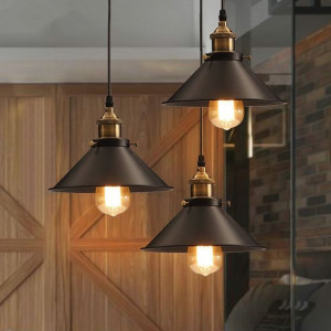 Lampa wisząca Retro – czarna