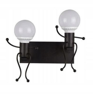 Lampa ścienna podwójna / Kinkiet Loft podwójny