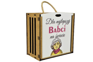 Dzień Babci Skrzynka na Prezent dla Babci ZAWIESZKA GRATIS