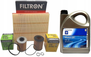 5l Olej + Zestaw Filtrów Opel Astra Ii G 1.7di Dti