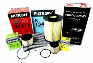 Olej + Zestaw Filtrów Ford Kuga I Mk1 2.0tdci