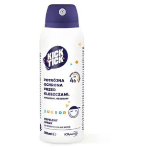 Kick the Tick Junior, ochrona przed kleszczami, komarami i meszkami 90 ml