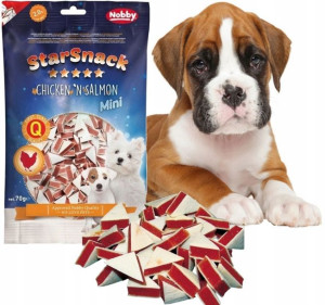 Nobby StarSnack Mini Przekąska Łosoś kurczak 70g