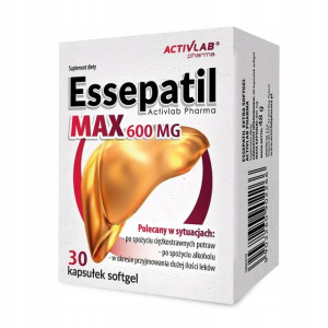 Essepatil Max 600mg na wątrobę trawienie 30 kaps