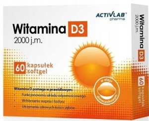 Witamina D3 2000 60 kapsułek