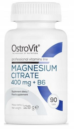OstroVit Cytrynian Magnezu 400mg + B6 90 tabletek