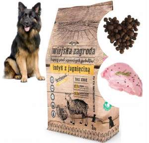 Wiejska Zagroda Karma Indyk z jagnięciną 2 kg