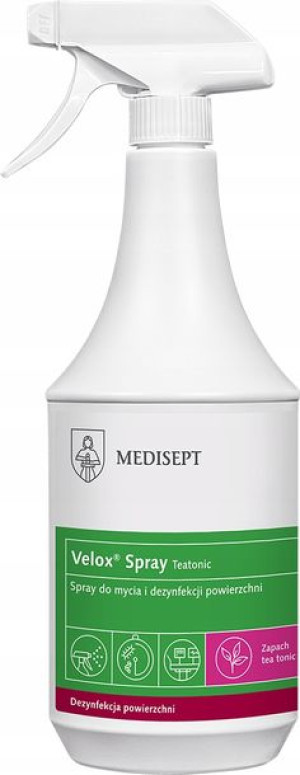 Velox Spray 1l Dezynfekcja Powierzchni Tea Tonic
