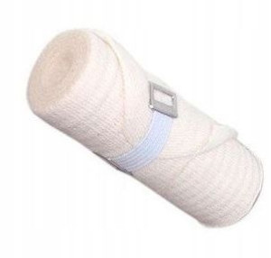 Bandaż elastyczny opaska tkana z zapinką 8cm x 4m