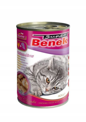 Benek Chunks karma dla kota kurczak z wątróbką 415