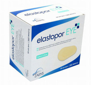 Elastopor EYE 5cmx7,5cm Opatrunek oczny 50szt