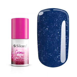 Silcare Hybrydowy top bezbarwny z drobinkami 6,5g