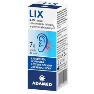 Lix krople do uszu, 7 g