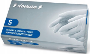 Rękawiczki Rękawice winylowe bezpudrowe S 100 szt.
