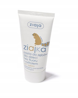 Ziajka pasta do zębów bez fluoru od 1 ząbka 50 ml