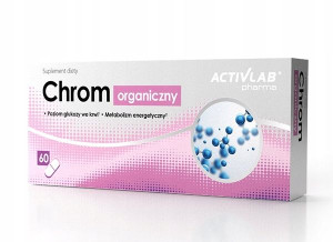 Chrom organiczny 60 kaps metabolizm poziom glukozy
