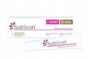 Sutricon silikonowy żel na blizny rozstępy 15 ml