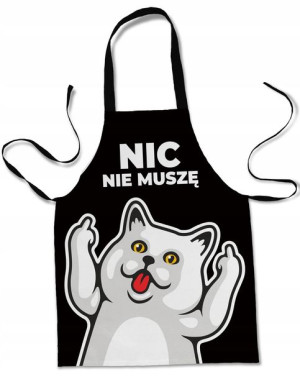 Fartuch Kuchenny Kot Z Kotem Koty Na Prezent