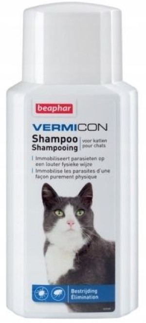 Vermicon Szampon Dla Kotów Pchły Kleszcze 200 Ml