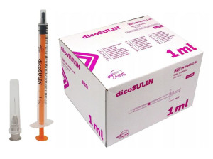 Strzykawki U100 Insulinowe 1ml 0,40x13mm 100szt