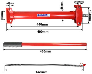 siłownik 20 ton 2 tłoki niski pompa zestaw