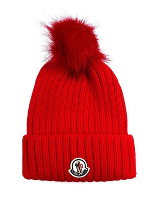 Czapka Zimowa Moncler Czerwona