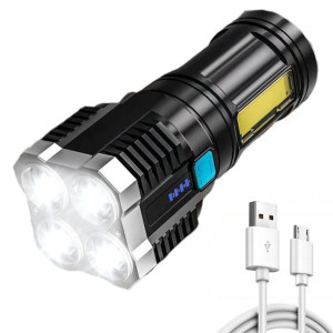 Latarka wielofunkcyjna LED akumulatorowa 1000lm TL-S03-BLACK INTERLOOK