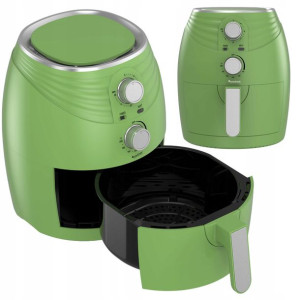 Frytkownica Beztłuszczowa Turbotronic Frytownica 3,5L 1400W Zielona