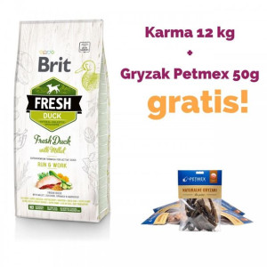 BRIT Fresh active Duck&Millet pies 12kg