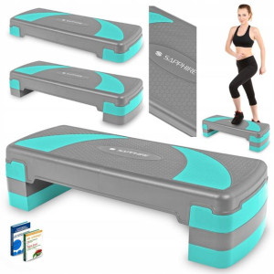STEP do ćwiczeń fitness AEROBIKU 3 stopnie SG-055