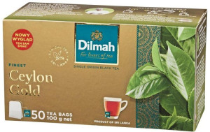 Herbata czarna w torebkach Dilmah Ceylon Gold ekspresowa 50szt