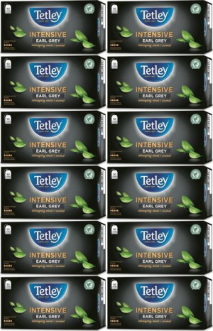 Herbata Earl Grey czarna w torebkach Tetley Intensive 50szt x12