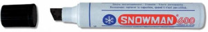 Marker permanentny Snowman Jumbo 600 ścięta 3mm czarny