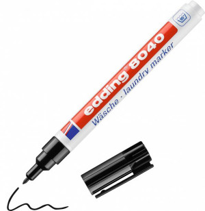 Marker do tkanin edding 8040 okrągła 1mm czarny