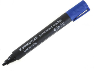 Marker permanentny Staedtler Lumocolor 350 ścięta 5mm niebieski