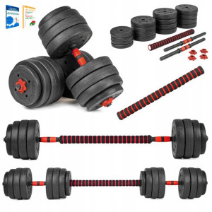 Zestaw Sztanga Hantle Regulowane 2x20kg + Gryfy